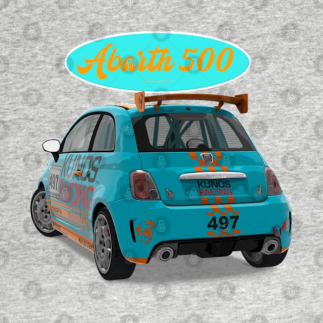 ABARTH 500 497 Back by PjesusArt